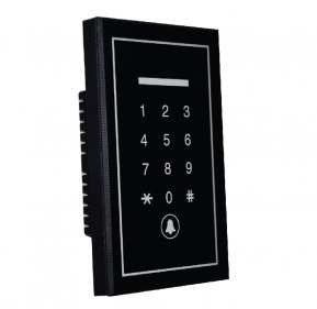 Proximity card reader with touch keypad